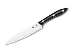 Spyderco Chefmesser Black Corian Serrated