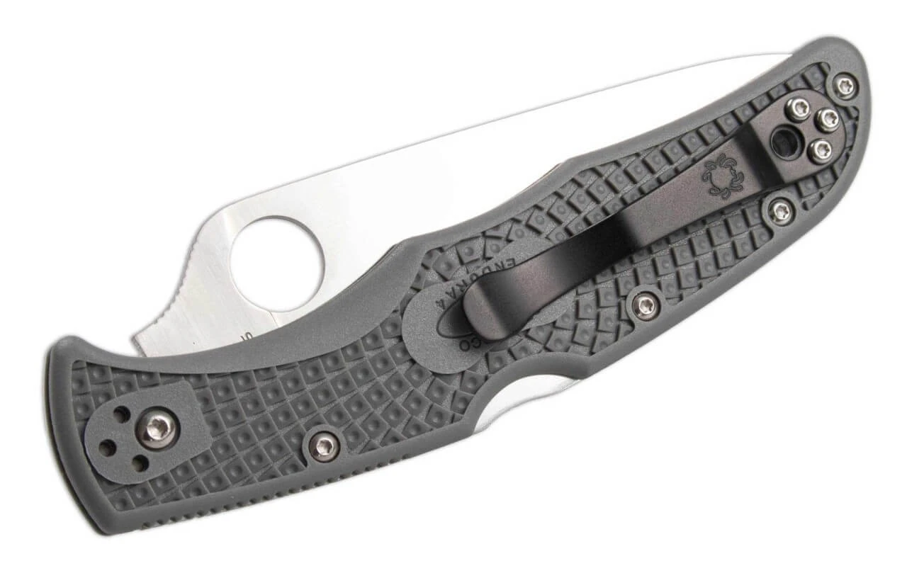 Spyderco Endura Flat Ground Grau 4 Spyderco Endura Flat Ground Grau – Bild 2