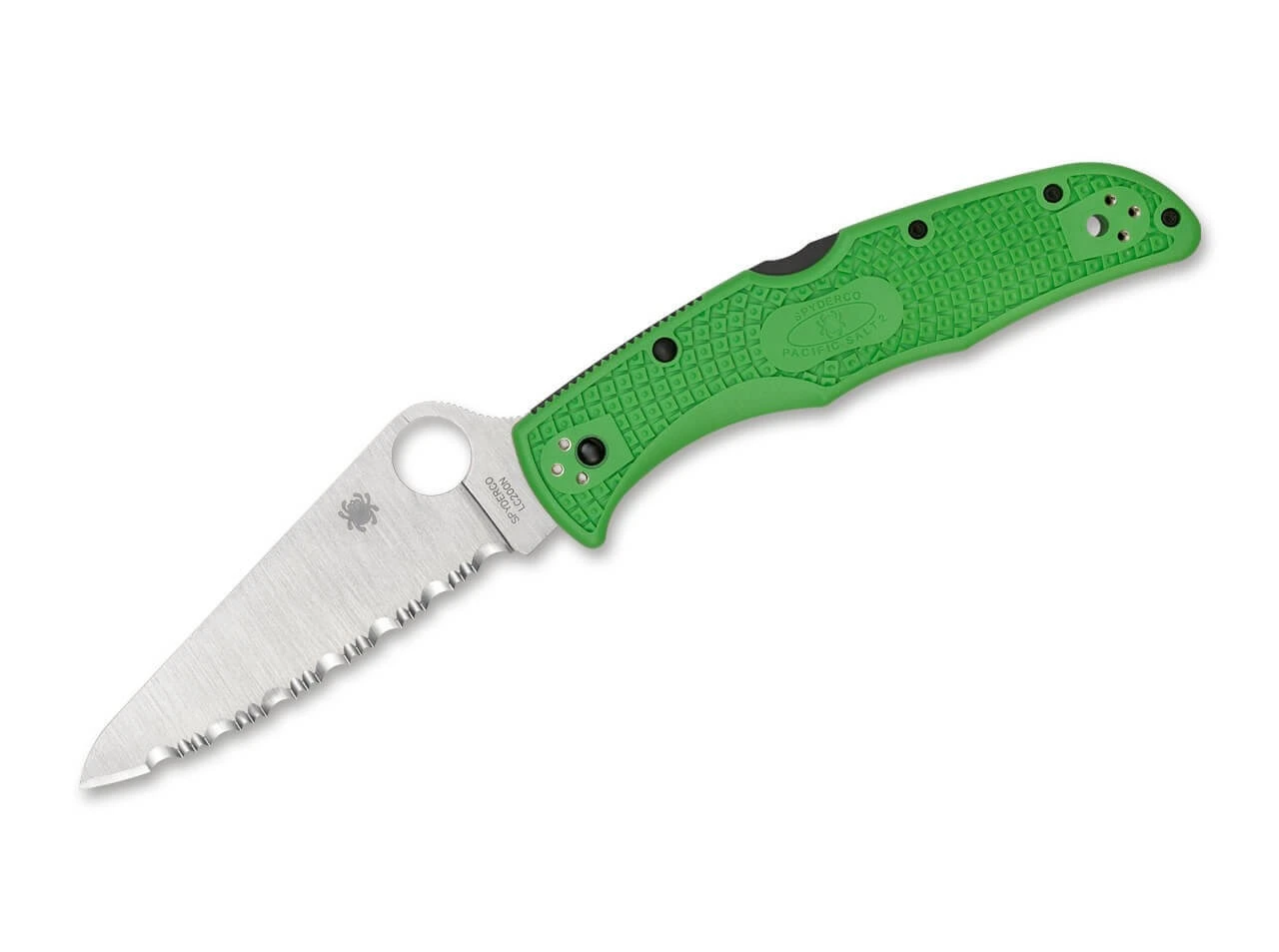 Spyderco Pacific Salt 2 Green Serrated 3 Spyderco Pacific Salt 2 Green Serrated