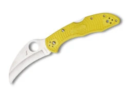 Spyderco Tasman Salt 2 Lightweight Yellow H1 Plain