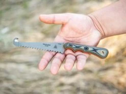 TOPS Knives Muley Saw Tan Black G10 -Kochmesser Store tops knives muley saw tan black g10 02tp207 4 1280x1280